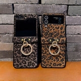 Full-Cover Leopard Print Shockproof Case for Samsung
