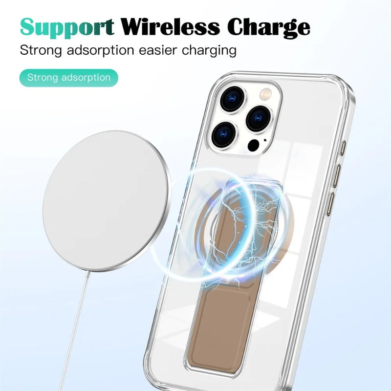 Luxury Folding Wristband Stand Magnetic Phone Case For iPhone