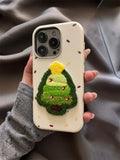 Embroidered Christmas tree stand Case For iPhone