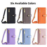Multifunctional Crossbody Wallet Card Holder Leather Case for iPhone