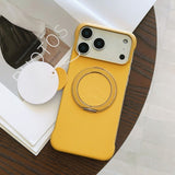 Borderless Ultra-Thin PC Magnetic Kickstand Case for iPhone