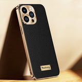 Premium Genuine Leather Shockproof Case for iPhone