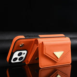 Leather Crossbody Card Slots Wallet Case for iPhone
