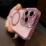 2025 New Glitter Diamond  Magnetic Case For iPhone