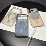 Matte Clear Magnetic Case for iPhone