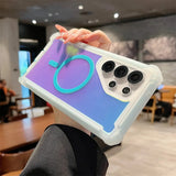 Luxury Shockproof Magnetic Changing Color Phone Case for Samsung