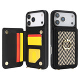 Woven Texture Card Slot Leather Case for iPhone