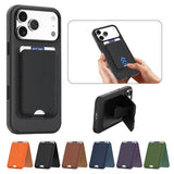 Tech Fabric Card Holder Magnetic Shockproof Case for iPhone