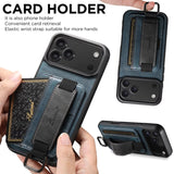Card Holder Wrist Strap Case For iPhone