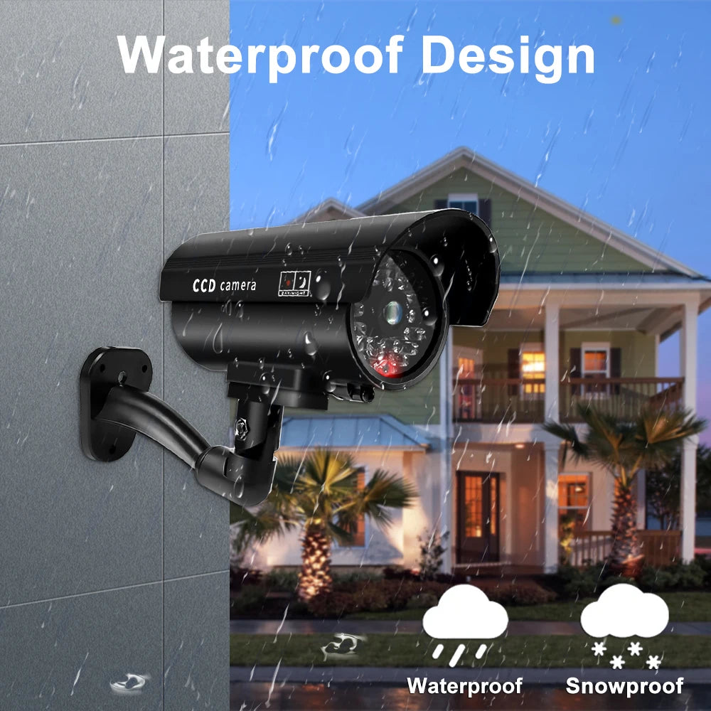 1PC Fake Camera with Flashing Red LED Waterproof