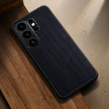 Stylish Premium Wood Grain PU Case for Samsung