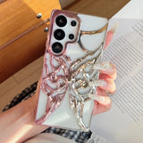 Gradient Color Hollowed Butterfly Plating Cover  For Samsung