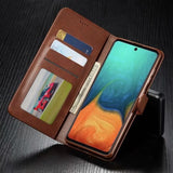 Business Leather Wallet Case for Samsung