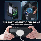 Cooling Frame Magnetic Clear Phone Case For iPhone