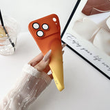 Two-Tone Gradient Liquid Silicone Magnetic Phone Case for IPhone