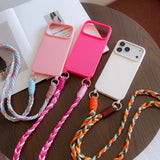 Hand-Woven Crossbody Long Lanyard Phone Case For Iphone