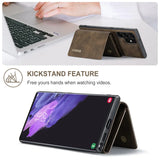 2 In 1 Magnetic Leather Card Holder Detachable Wallet Case For Samsung