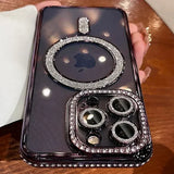 2025 New Glitter Diamond  Magnetic Case For iPhone