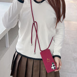Heart Design Crossbody Strap Shockproof Case for Samsung