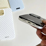 Polka Dot Small Fresh Slim Shockproof Case for iPhone
