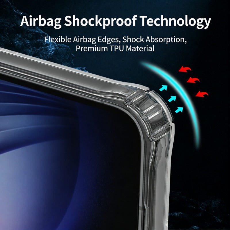 Transparent Side-Mounted Card Slot Protective Phone Case for Samsung