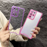 Luxury Luminous Neon Transparent Soft Case For Samsung