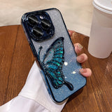 Gradient Butterfly Electroplated Phone Case for IPhone