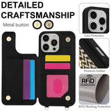 Woven Texture Card Slot Leather Case for iPhone