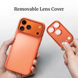 Removable Lens Matte Anti-Fingerprint Case for iPhone