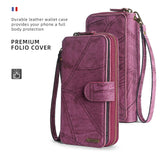 Card Holder Wallet Anti-Fingerprint Leather Case for iPhone