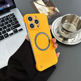 Ultra Thin Hard PC Magnetic Frameless Phone Case For Samsung