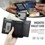 Wallet Cards Slot Magnetic Leather Case for iPhone