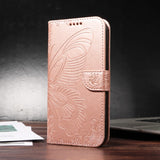 Leather Butterfly Flip Wallet Magnetic Shockproof Case for Samsung