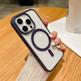 Magnetic Adsorption Acrylic Anti-Drop Frosted Phone Case for IPhone