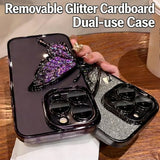 Gradient Butterfly Electroplated Phone Case for IPhone