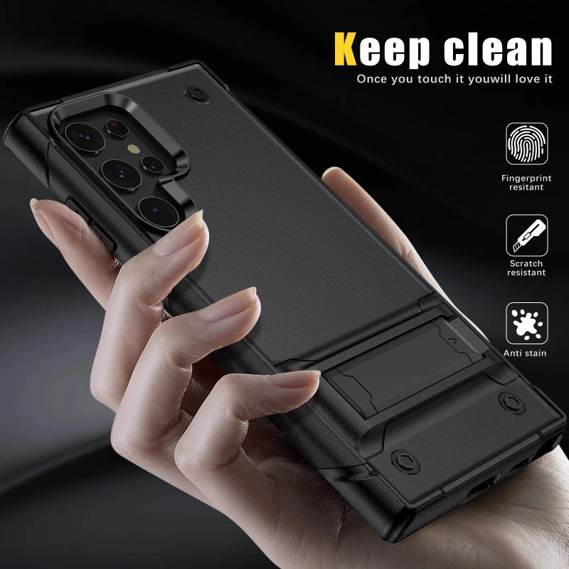 Heavy Duty Armor Shockproof Stand Phone Case For Samsung