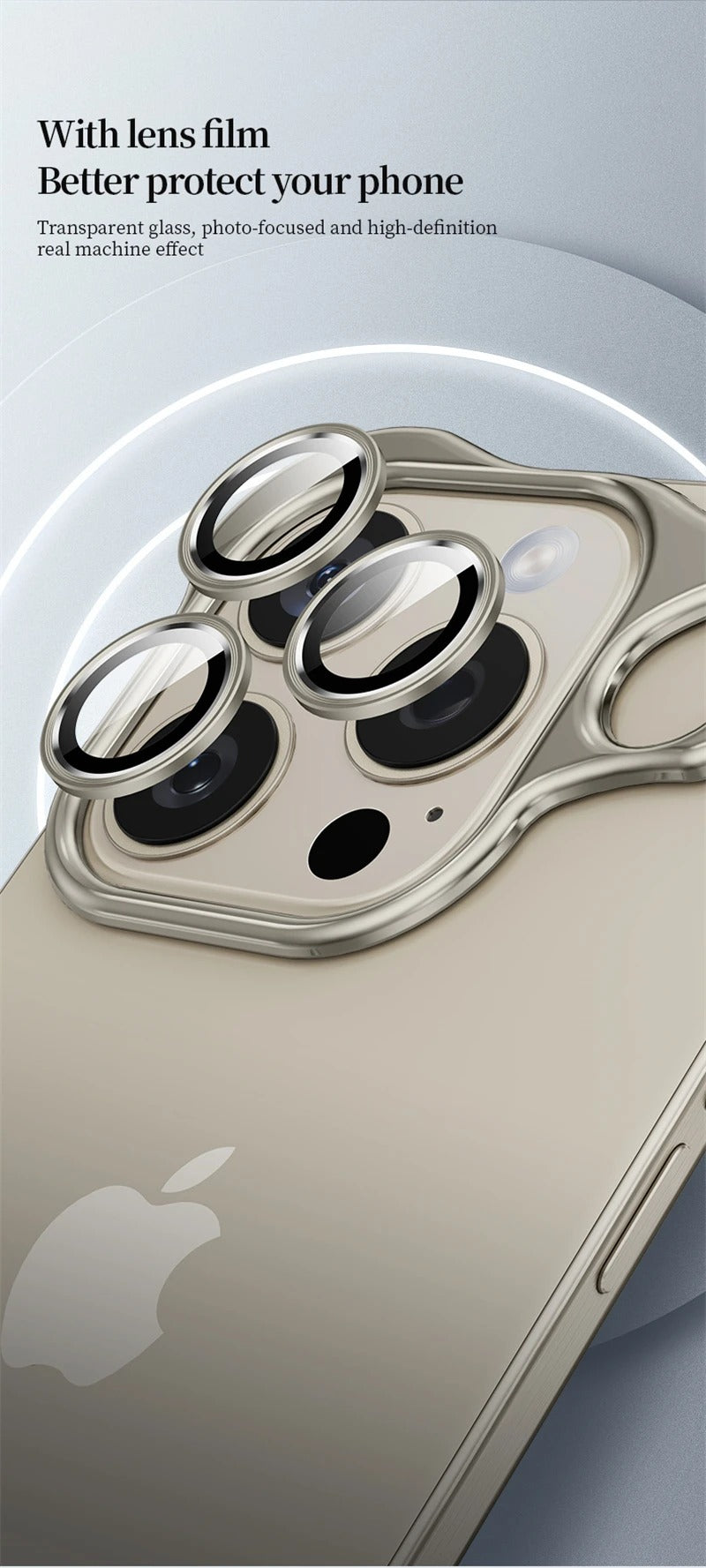 Luxury Shockproof Aluminum Alloy Borderless Phone Case For iPhone