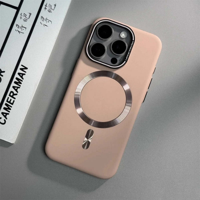 Luxury Solid Color Matte Magnetic Case For iPhone