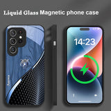 Golden Tiger Magnetic Liquid Glass Phone Case for Samsung