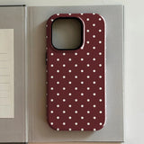 luxury Polka Dots Double-layer Phone Case for iPhone
