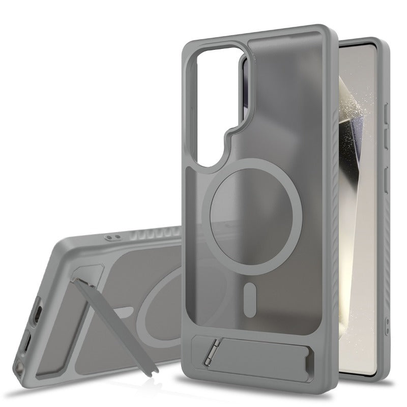 Frosted Magnetic Phone Case With Stand for Samsung