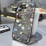 Flower Shockproof Transparent Silicone Soft Fundas Phone Case for iPhone