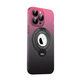 Gradient Color Magnetic Bracket Phone Case For iPhone