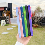 Contrast Color Magnetic Shockproof Transparent Hard Case For Samsung