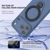 Luxury Rotating Stand Magnetic Shockproof Case for iPhone