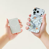 Geometric Graffiti Magnetic Hard Shockproof Phone Case for iPhone