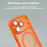 Semi‑Transparent Magnetic Anti‑Drop Case for iPhone