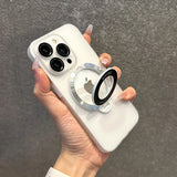 Gradient Color Magnetic Bracket Phone Case For iPhone