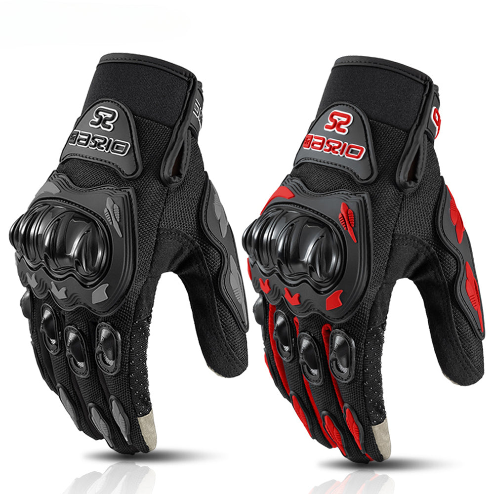 Summer Breathable Non-slip Wear-resistant Full Finger Motorcycle Gloves