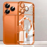 Clear Plating Soft TPU Drop Magnetic Phone Case for iPhone